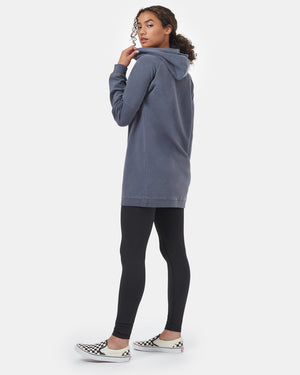 Gray Fleece Pullover Dress