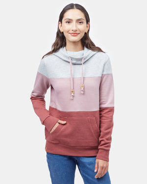 Gray Stripe Pullover Hoodie