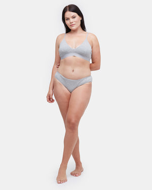 Gray Women's Bikini Cut Underwear Brief