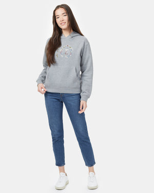 Gray Women's Eco-Friendly Pullover Hoodie