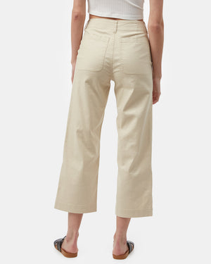 Gray,White Men's Hemp High-Rise Trousers