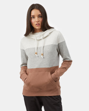 Gray,White Stripe Pullover Hoodie