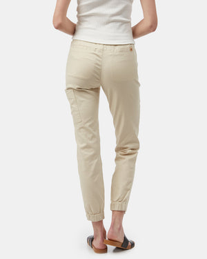 Gray,White Women's Hemp Trousers