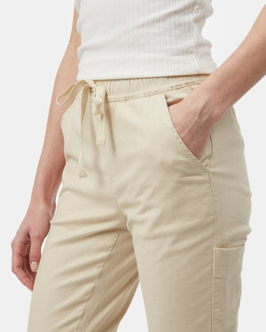 Gray,White Women's Hemp Trousers