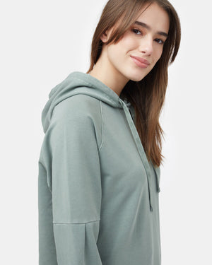 Green Fleece Pullover Dress