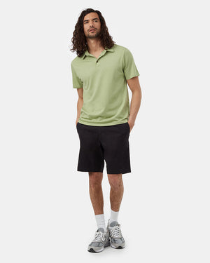 Green-Mens-Short-Sleeve-Polo-Neck-T-Shirt