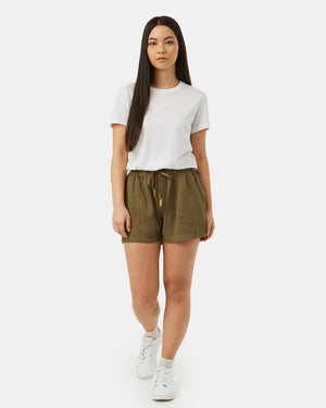 Green Women's Casual Summer Shorts