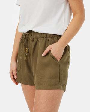 Green Women's Casual Summer Shorts