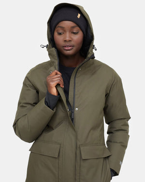 Green Women's Water Resistant Puffer Jacket