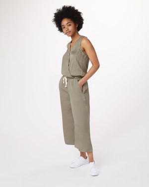 Green-Womens-Lightweight-Tencel-Jumpsuit