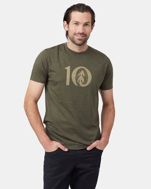 Green Crew Neck Short Sleeve T-Shirt