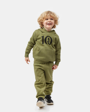 Green Kids Long Sleeve Sweatshirt