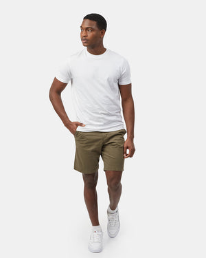 Green Men's Organic Cotton Twill Shorts