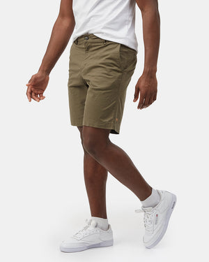 Green Men's Organic Cotton Twill Shorts