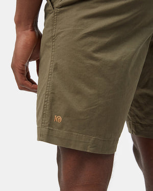 Green Men's Organic Cotton Twill Shorts