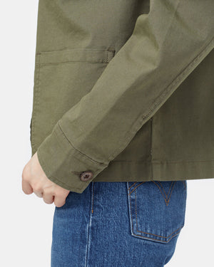 Green Women's Canvas Utility Jacket