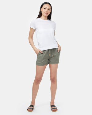 Green Women's Casual Summer Shorts