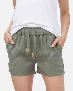 Green Women's Casual Summer Shorts