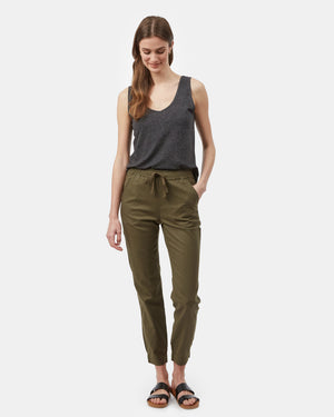 Green Women's Hemp Trousers