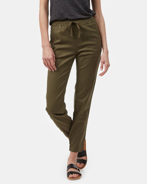 Green Women's Hemp Trousers