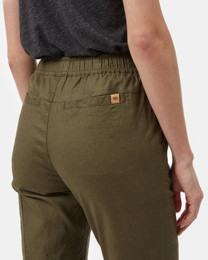 Green Women's Hemp Trousers