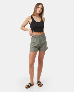 Green Women's Lightweight Summer Shorts