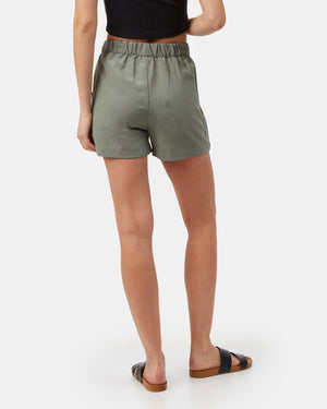 Green Women's Lightweight Summer Shorts