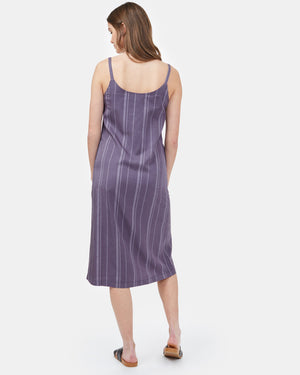 Purple Grey Summer Midi Dress