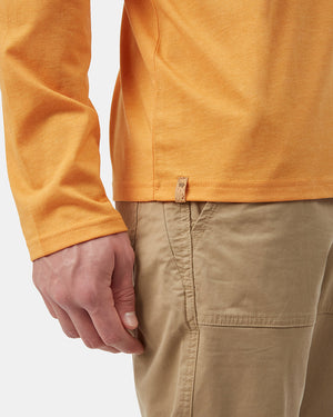 Orange Men's Long Sleeve Crew Neck Sweatshirt