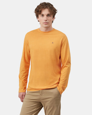 Orange Men's Long Sleeve Crew Neck Sweatshirt