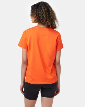 Orange Organic Cotton Crew Neck T-Shirt