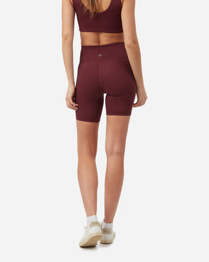 Purple Women's High-Rise Biker Shorts