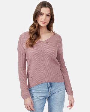 Purple Women's Lightweight Knit Sweater