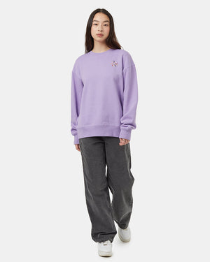 Purple-Womens-Graphic-Crew-Neck