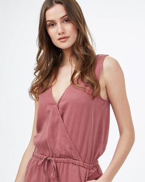 Mauve Womens Lightweight Tencel Jumpsuit