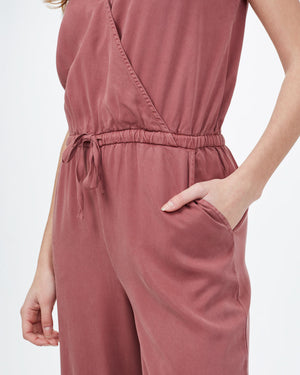 Mauve Womens Lightweight Tencel Jumpsuit