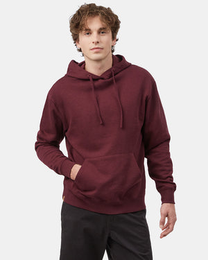 Purple Men's Organic Cotton Fleece Pullover