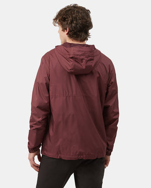 Purple Men's Recycled Zip Up Rain Jacket