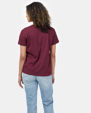 Purple Organic Cotton Crew Neck T-Shirt