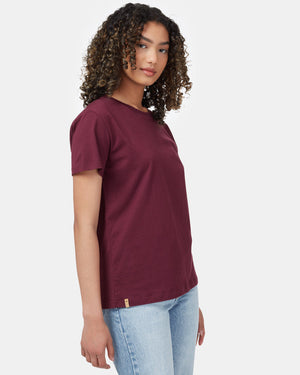 Purple Organic Cotton Crew Neck T-Shirt