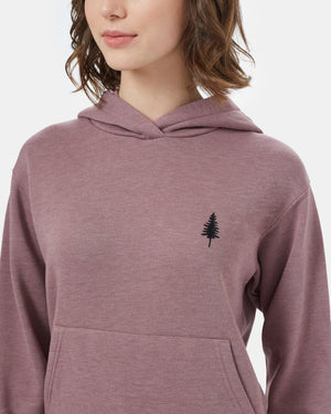 Purple Organic Fleece Pullover Hoodie