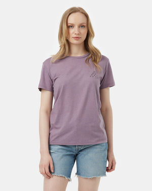 Purple Recycled Crew Neck Graphic Tee