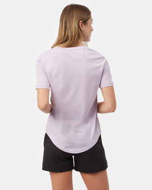 Purple V-Neck Short Sleeve T-Shirt