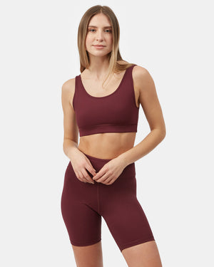 Purple Women's Double Scoop Sports Bra