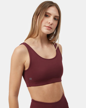 Purple Women's Double Scoop Sports Bra