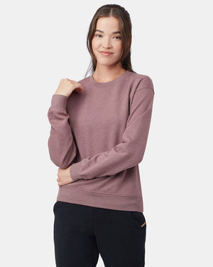 Purple Women's Fleece Long Sleeve Sweatshirt