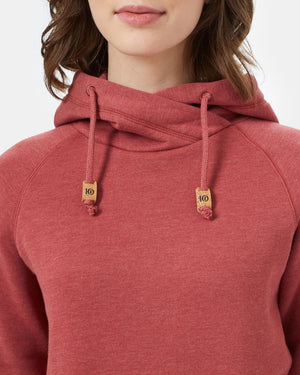 Red Organic Cotton Pullover Hoodie