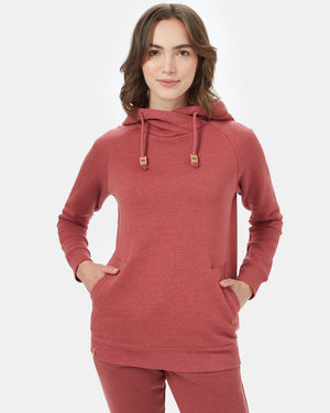 Red Organic Cotton Pullover Hoodie