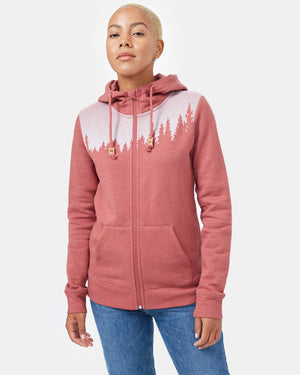 Red Tree Graphic Pullover Hoodie