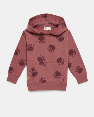 Red Kids Fleece Graphic Hoodie